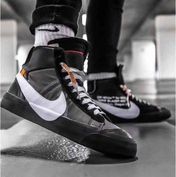 Off-White Grim Reaper x Nike Blazer Mid Sneakers - Picture 1 of 9